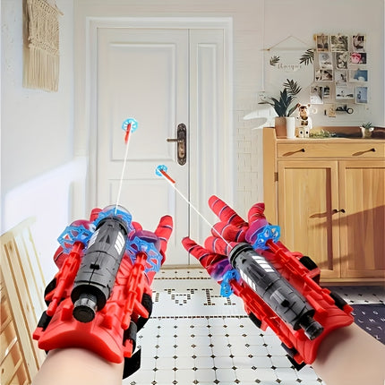 Spider Web Shooter Launcher Set for Kids – Cosplay Wrist Guard Toy for Ages 3+