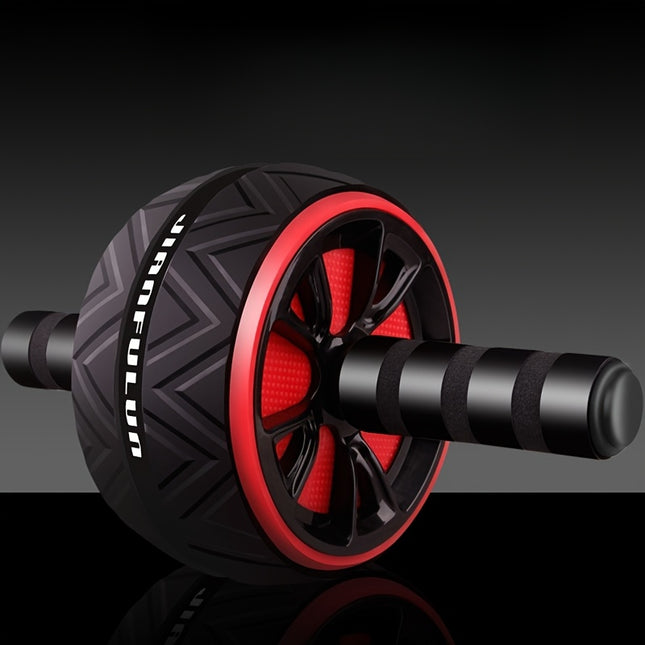 Ergonomic Ab Roller Wheel – Portable Core & Upper Body Strength Trainer with Anti-Slip Grip | Red & Black | Durable PP Material