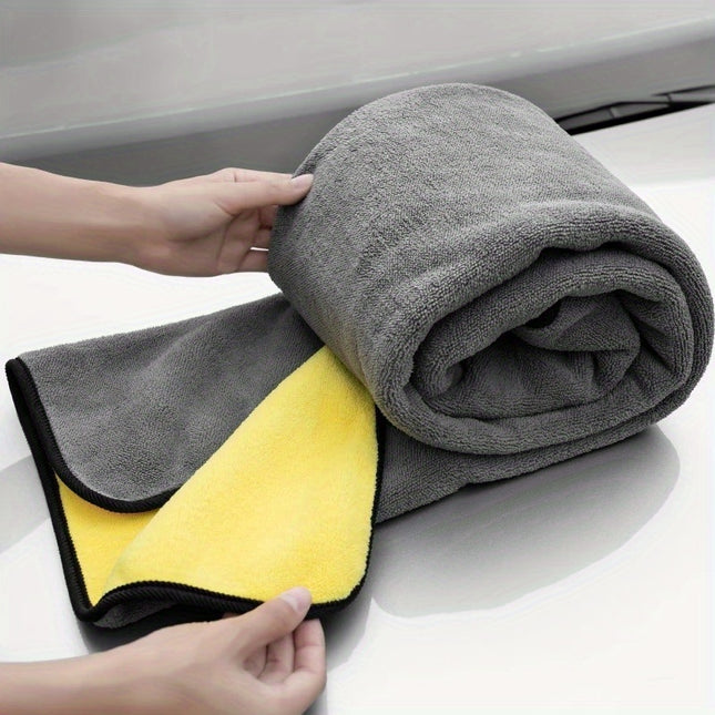 Ultra-Fine Fiber Car Wash Towel – Super Absorbent Plush Cloth for Cars, Home & More
