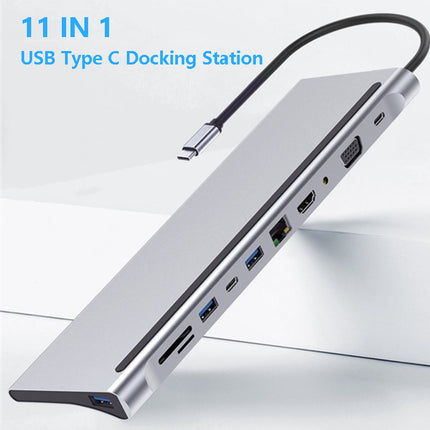 11-in-1 Multifunctional Docking Station Hub – Expand Your Laptop’s Connectivity with USB 3.0, HDMI, Ethernet & More