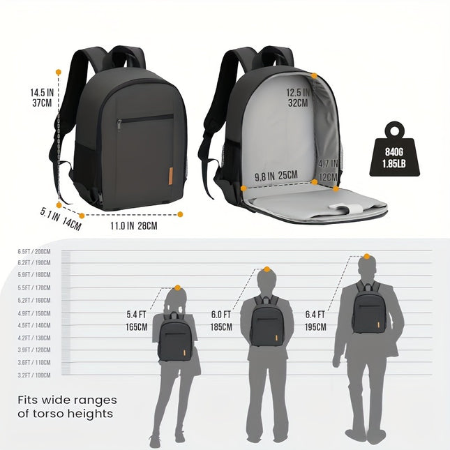 ZoeRui Camera Backpack – DSLR/SLR & Drone Storage Bag with Laptop Compartment | Fits Nikon, Canon, Sony | Shockproof & Travel-Ready
