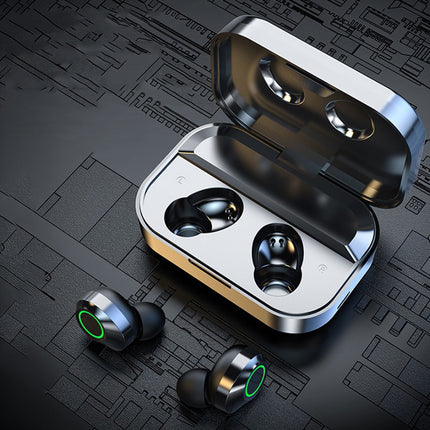 Wireless Stereo Earbuds with Touch Control – Rechargeable Sport Headphones with Type-C Charging Case