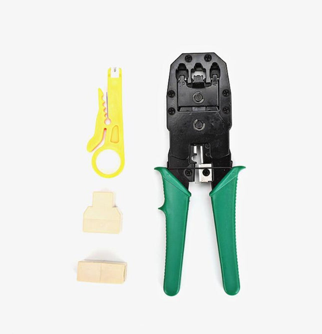 Comprehensive Network Toolkit Combination Set – Crimping, Testing, and Stripping Tools for Cable Installation