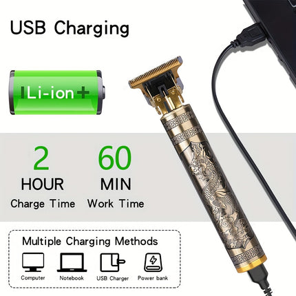 3-in-1 Cordless Hair Clippers & Shaver Set – Professional USB Rechargeable Beard & Hair Grooming Kit for Men