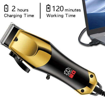3-in-1 Cordless Hair Clippers & Shaver Set – Professional USB Rechargeable Beard & Hair Grooming Kit for Men