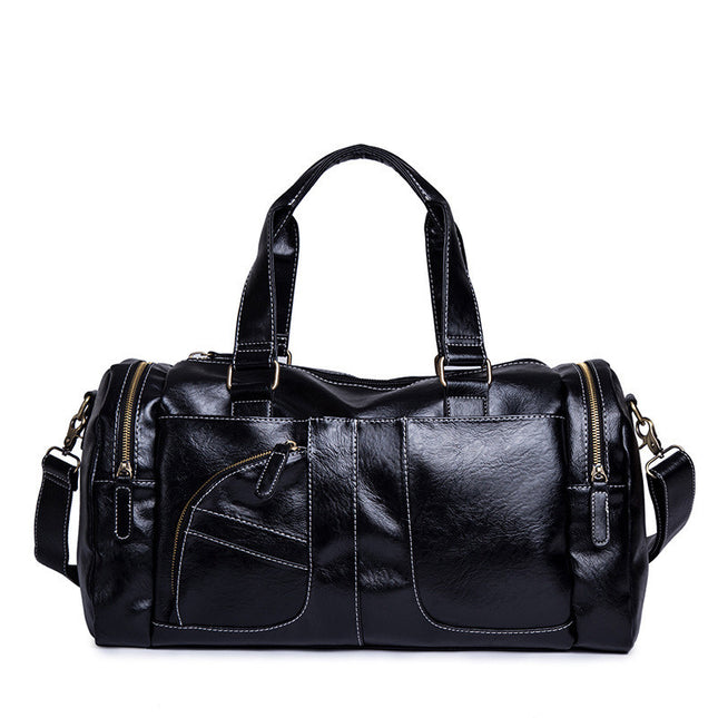 Men's Fitness & Travel Bag – Large Capacity PU Material Portable Luggage Bag