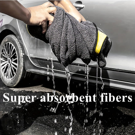 Ultra-Fine Fiber Car Wash Towel – Super Absorbent Plush Cloth for Cars, Home & More
