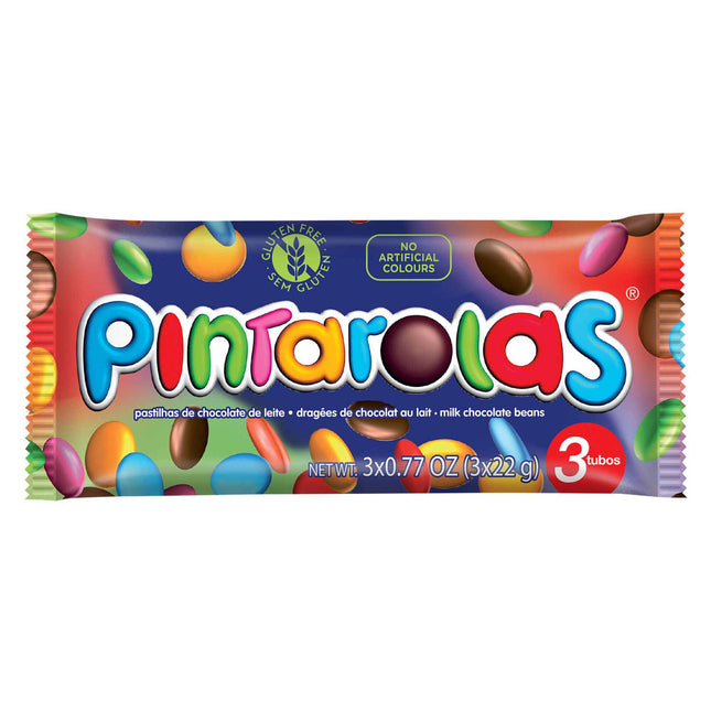 Pintarolas Drageias de Chocolate de Leite Sem Glúten 66g (3 un) – Colorful Gluten-Free Joy