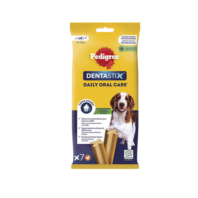 Pedigree Dentastix Medium 180g (7 Sticks) | Daily Dental Care Chews for Medium Dogs | Fights Tartar & Freshens Breath