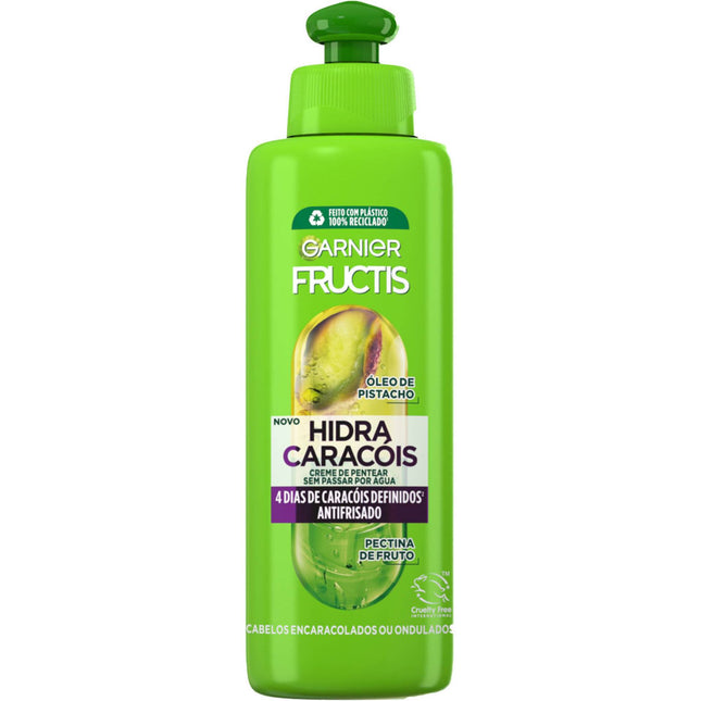 Garnier Fructis Hidra Caracóis Combing Cream – 200ml | Defined, Frizz-Free Curls with Bamboo Extract