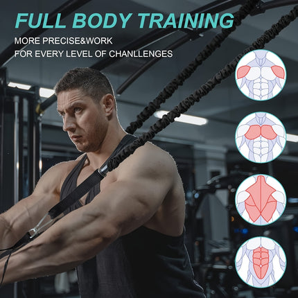 11pcs Push Up Board Set with Resistance Band – Portable, Foldable Home Gym Push Up Bars for Strength Training