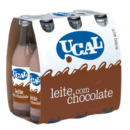 Ucal Leite Achocolatado 6x250ml – Classic Portuguese Chocolate Milk Pack