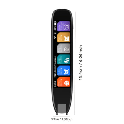 142-Language Translation Pen for Reading Disabilities – OCR Scanning, Text to Speech & AI Translation, USB Rechargeable, Wireless Connectivity – Ideal for Learners, Travelers & Professionals