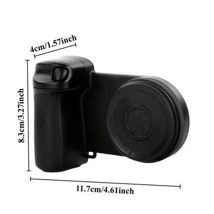 Smartphone Camera Handle – 360° Rotating Grip with Magnetic Remote Shutter & Self-Light for Selfies, Vlogging & Live Streaming