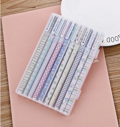 10 Pcs Pack Colored Gel Pens – Ink Pen Set for School, Office, and Promotional Gifts