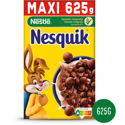 Nesquik® Chocolate Breakfast Cereals – Crunchy Wholegrain Balls (625g)