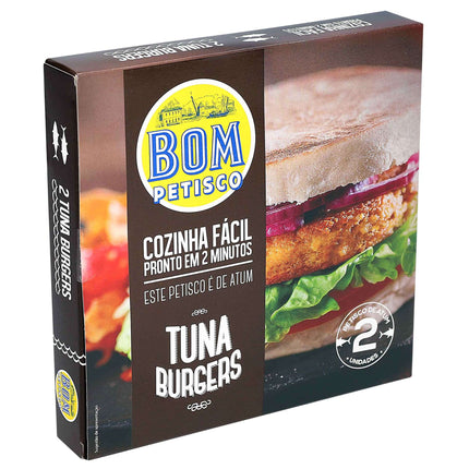 Bom Petisco Tuna Burger 2x75g | High Protein, Omega-3, Quick & Delicious