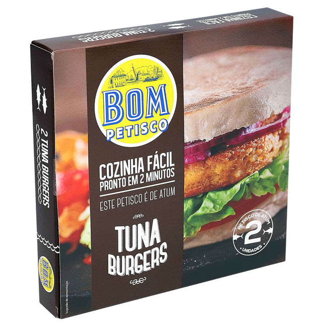 Bom Petisco Tuna Burger 2x75g | High Protein, Omega-3, Quick & Delicious