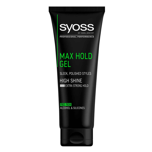 Syoss Max Hold Hair Gel 250ml – 48h Super-Strong Hold & Salon-Quality Styling