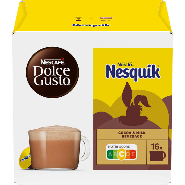 Nescafé Dolce Gusto Nesquik | 16 Capsules | Creamy Hot Chocolate