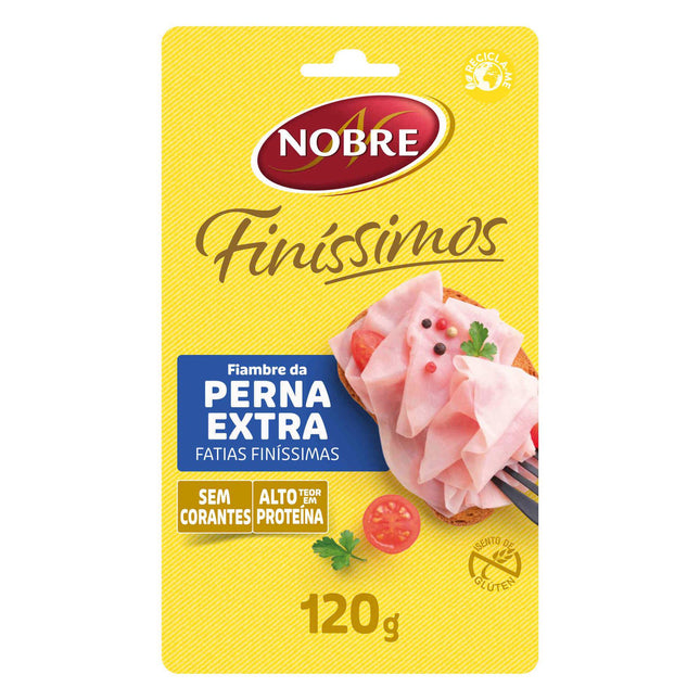 Nobre Fiambre da Perna Extra Fatias Finas 120g – Extra Thin Sliced Ham