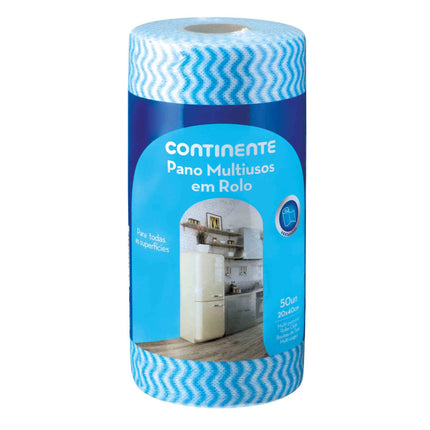 Continente Multipurpose Cloth Roll – 50 Detachable Units | Strong & Practical Cleaning