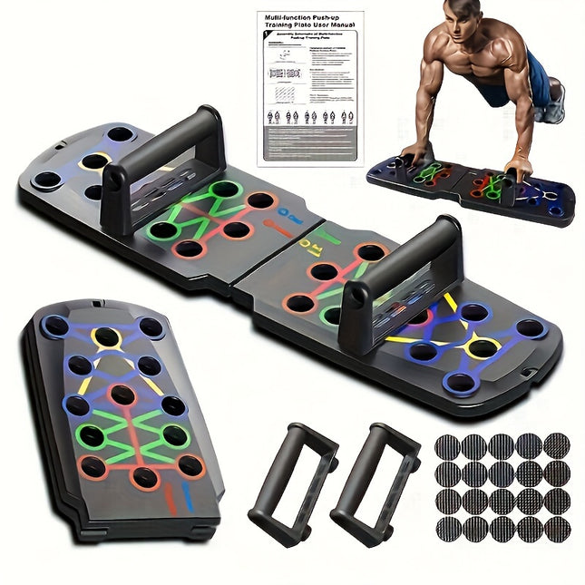 Multi-Functional Folding Push-Up Board – Chest, Back, Arm & Core Training System, Home Workout Equipment