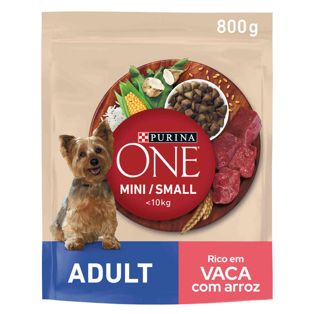Purina One Mini Adult Beef & Rice 800g | Complete Nutrition for Small Dogs
