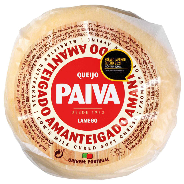 Paiva Buttery Cow’s Cheese 480g – Smooth & Creamy Portuguese Cheese
