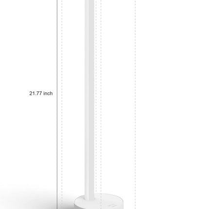 Philips Hue Gradient Signe Table Lamp – Smart Multicolor Accent Light with Bluetooth, Alexa, Google & Apple HomeKit Compatibility – White Finish