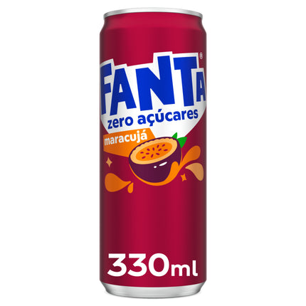 Fanta Maracujá Sem Açúcar – Lata 33cl | Refrigerante Tropical Refrescante e Sem Calorias