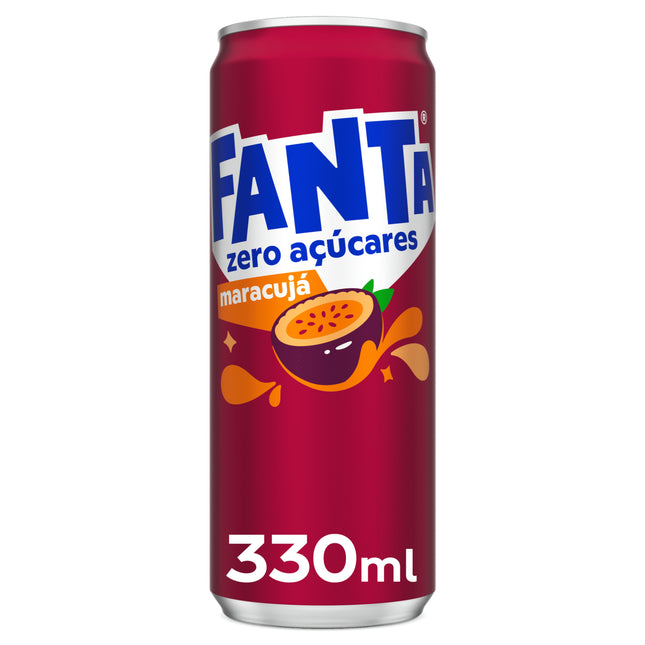 Fanta Maracujá Sem Açúcar – Lata 33cl | Refrigerante Tropical Refrescante e Sem Calorias