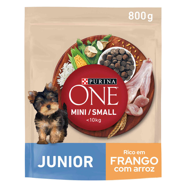 Purina One Mini Junior Chicken & Rice 800g | Complete Nutrition for Growing Small Breed Puppies