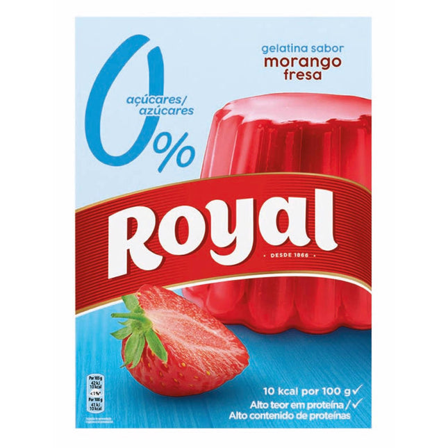 Royal Strawberry Flavored Gelatin Powder 31g – Only 10 Kcal