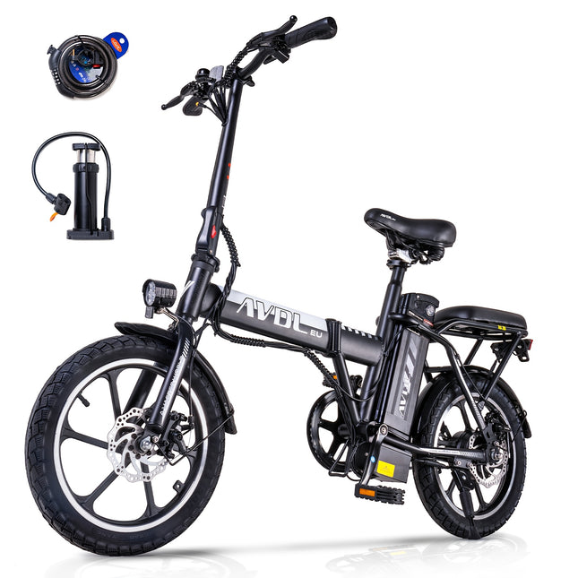 VDL A10 Electric Folding Bike – 250W Motor, 36V Battery, 70km Range, 16-Inch Wheels
