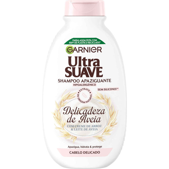 Garnier Ultra Suave Delicacy of Oats Shampoo – 400ml | Soothing Care for Delicate Hair & Scalp