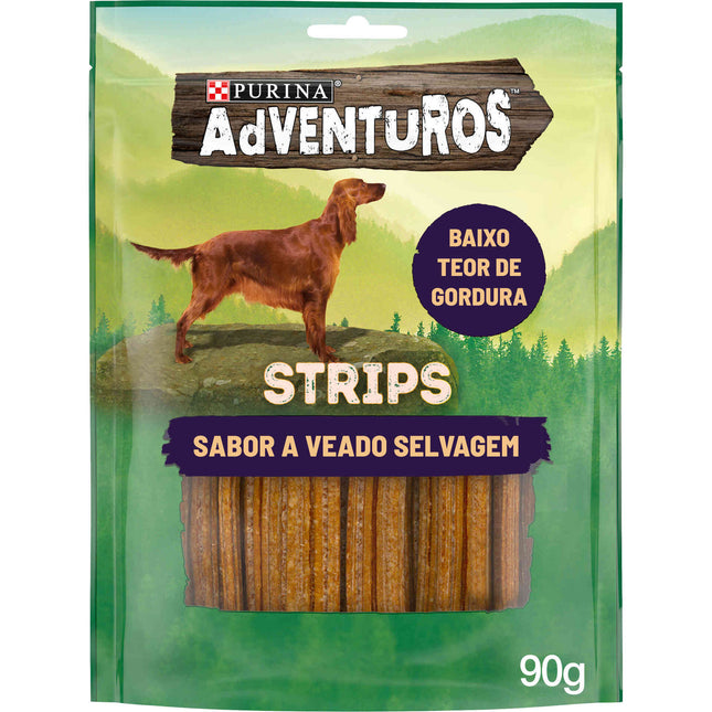 Purina Adventuros Strips Deer 90g | Tasty Wild Snack for Adventurous Dogs