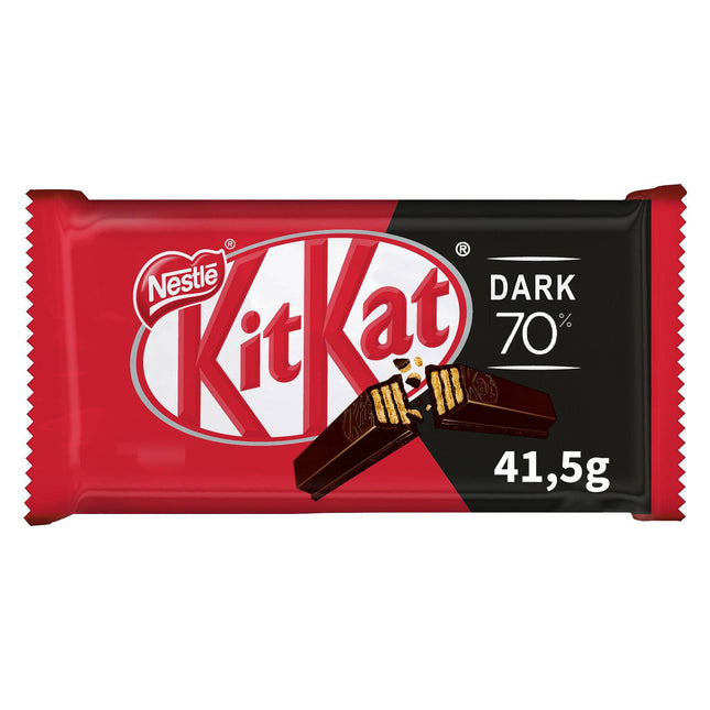 Kit Kat Dark Chocolate Snack Bar 70% Cocoa 41.5g – Intense & Crispy Break