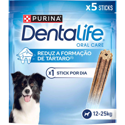 Purina Dentalife Daily Oral Care Snack for Medium Dogs 115g (5 Sticks) | Scientifically Proven Tartar & Plaque Control