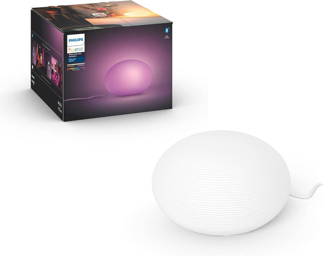 Philips Hue Flourish Smart Table Lamp – White & Color Ambiance LED – Alexa, Google, Apple HomeKit Compatible – E26 Bulb – App, Touch & Voice Control – 1 Pack
