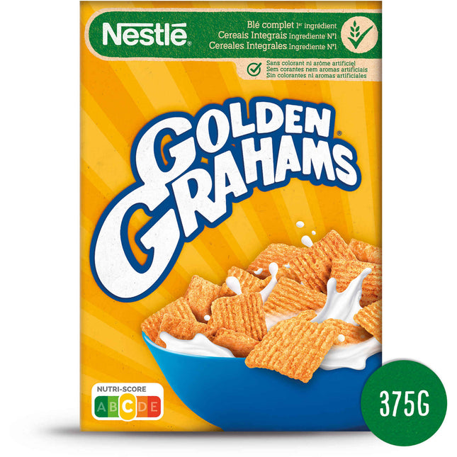 Golden Grahams Cereals 375g – Crunchy Squares with Cinnamon