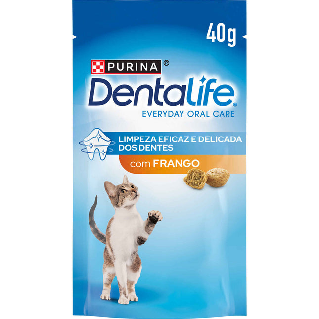 Purina Dentalife Cat Snack Chicken 40g | Daily Dental Treat for Clean Teeth & Fresh Breath