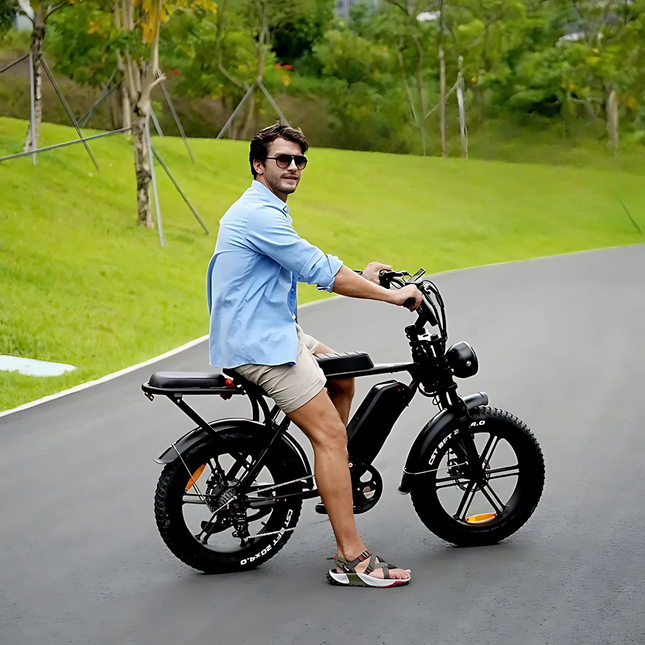 Get 7-Speed Fat Tire Electric Bike – 20" x 4.0 Beach & Snow Ebike, 1000W Brushless Motor, 48V 15Ah Battery at One Spark.
