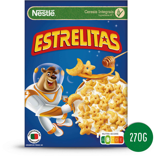 Estrelitas Mel Cereals 270g – Star-Shaped Honey Delight