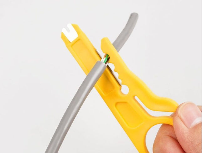 RJ45 Network Crimper Cable Stripping Tool for Cat6, Cat5e, Cat5, RJ11/RJ12 Connectors - Durable and Easy-to-Use