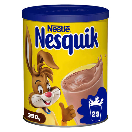 Nesquik Gluten-Free Chocolate Drink Powder 390g | Source of Protein & Calcium | Instant Cocoa Mix