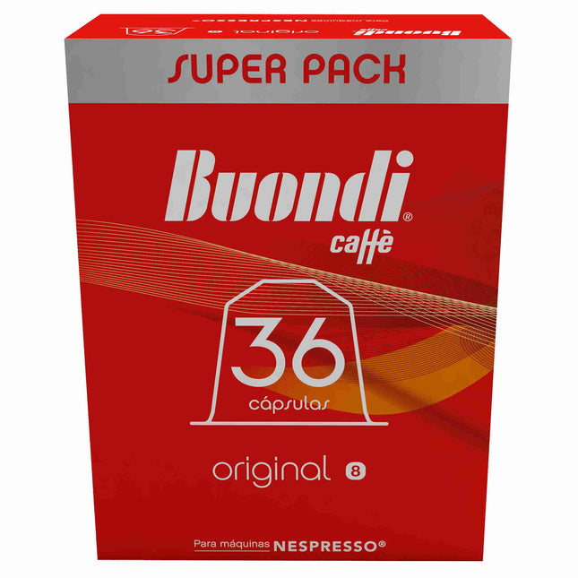 Buondi Original Intensity 8 | Nespresso Compatible Capsules | 36 Units