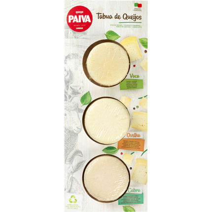 Paiva Mixed Cheese Board 240g – Cured Cow, Sheep & Goat Cheese Selection