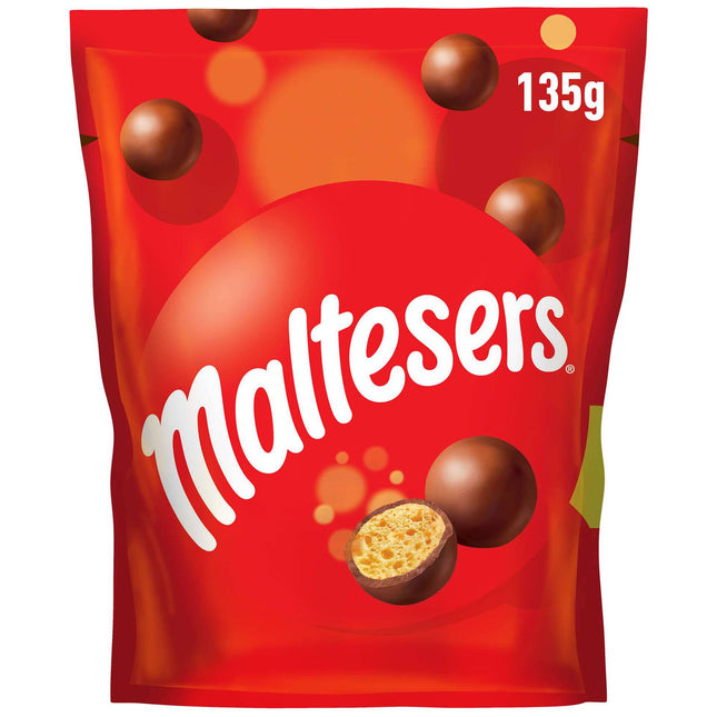 Maltesers Chocolate Dragees 135g – Light, Crunchy & Irresistible