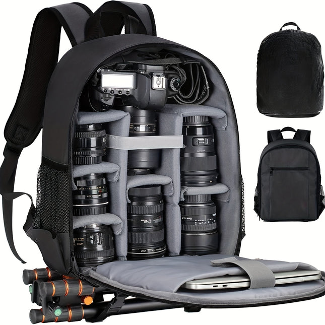 ZoeRui Camera Backpack – DSLR/SLR & Drone Storage Bag with Laptop Compartment | Fits Nikon, Canon, Sony | Shockproof & Travel-Ready